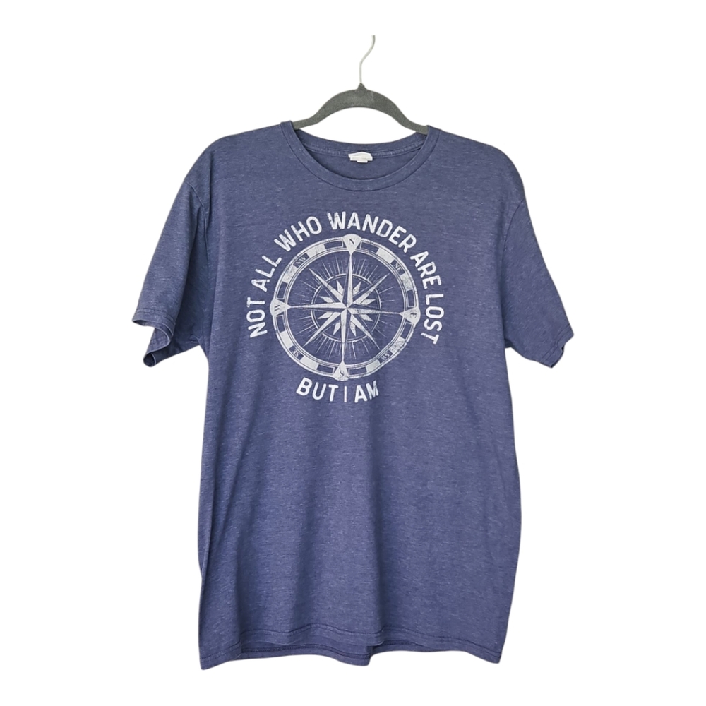 Mens "Not All Who Wander Are Lost" Tee - Picture 1 of 6
